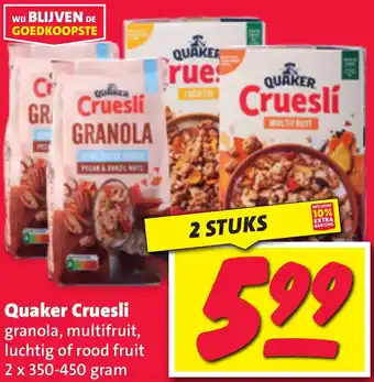 Nettorama Quaker Cruesli aanbieding