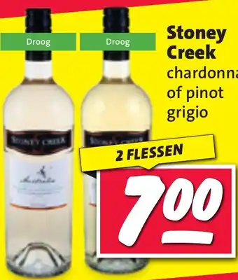 Nettorama Stoney Creek chardonnay of pinot grigio aanbieding