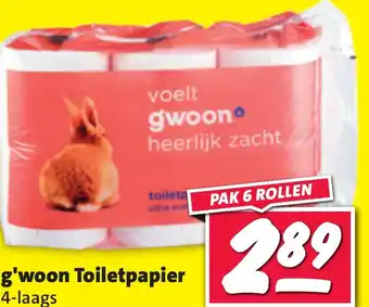 Nettorama G'woon Toiletpapier aanbieding