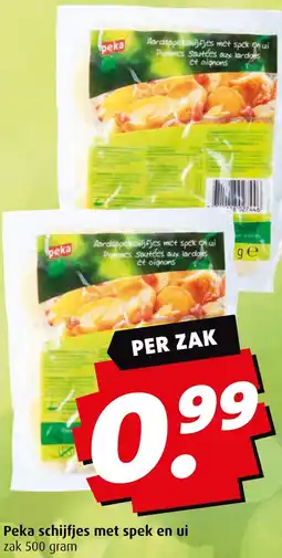 Boni Peka schijfjes met spek en ui aanbieding