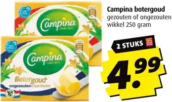 Boni Campina botergoud aanbieding