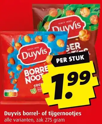 Boni Duyvis borrel of tijgernootjes aanbieding