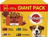 Bol.com Pedigree Hondenvoer - Mix Selectie in Gelei - Maaltijdzakjes - 80x100g aanbieding