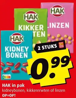 Boni HAK in pak aanbieding