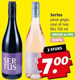 Boni Sertus pinot grigio rosé of noir aanbieding