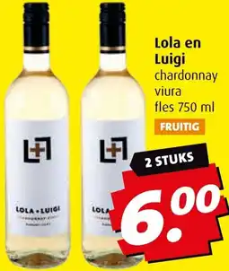 Boni Lola en Luigi chardonnay viura aanbieding