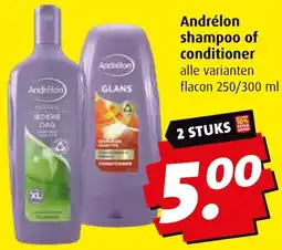 Boni Andrélon shampoo of conditioner aanbieding