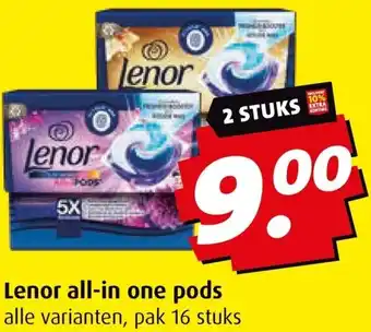 Boni Lenor all-in one pods aanbieding