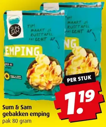 Boni Sum & Sam gebakken emping aanbieding