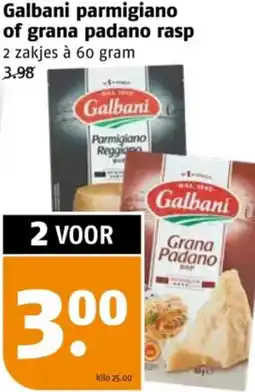 Poiesz Galbani parmigiano of grana padano rasp aanbieding