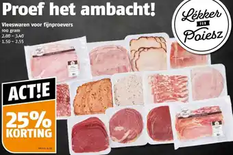 Poiesz Vleeswaren voor fijnproevers aanbieding