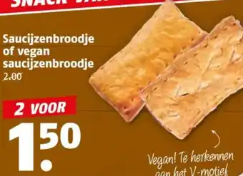 Poiesz Saucijzenbroodje of vegan saucijzenbroodje aanbieding