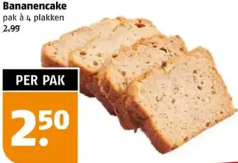 Poiesz Bananencake aanbieding