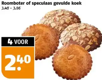 Poiesz Roomboter of speculaas gevulde koek aanbieding