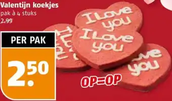 Poiesz Valentijn koekjes aanbieding