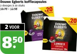 Poiesz Douwe Egberts koffiecapsules aanbieding