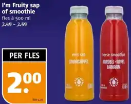 Poiesz I'm Fruity sap of smoothie aanbieding