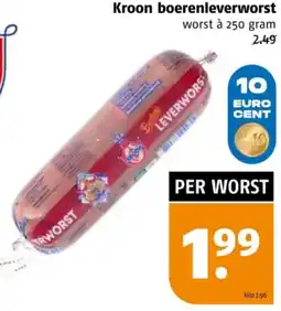 Poiesz Kroon boerenleverworst aanbieding