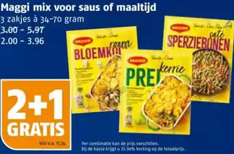 Poiesz Maggi mix voor saus of maaltijd aanbieding