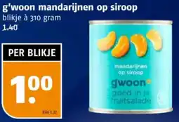 Poiesz G'woon mandarijnen op siroop aanbieding