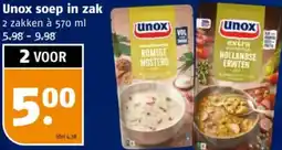 Poiesz Unox soep in zak aanbieding