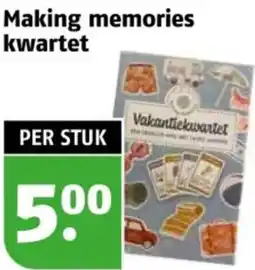 Poiesz Making memories kwartet aanbieding