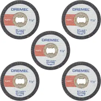 Amazon Dremel EZ476 1 1/2-Inch EZ Lock Rotary Tool Cut-Off Wielen voor Plastic - 5 Pack aanbieding