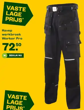 Welkoop Havep werkbroek Worker Pro aanbieding