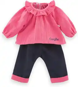 Amazon Corolle - Roze blouse en broek, kleding voor pop Ma Corolle, vanaf 4 jaar, 9000212780 aanbieding