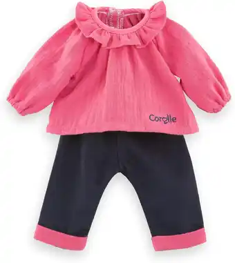 Amazon Corolle - Roze blouse en broek, kleding voor pop Ma Corolle, vanaf 4 jaar, 9000212780 aanbieding