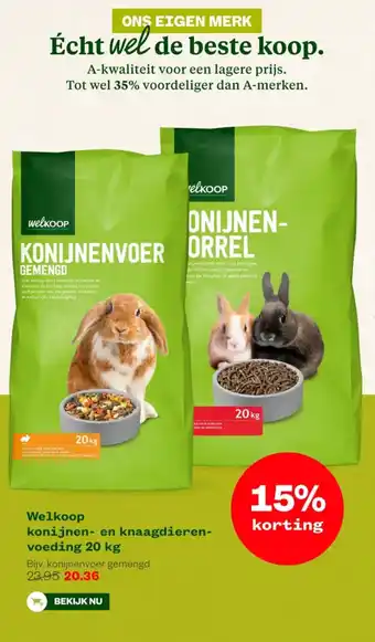 Welkoop Welkoop konijnen en knaagdieren voeding aanbieding