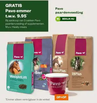 Welkoop Pavo paardenvoeding aanbieding