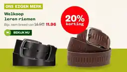 Welkoop Welkoop leren riemen aanbieding