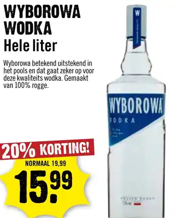 Dirck 3 Wyborowa Wodka aanbieding