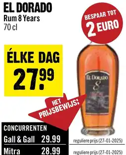 Dirck 3 El Dorado Rum 8 Years aanbieding