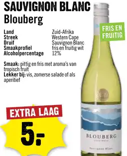 Dirck 3 Sauvignon Blanc Blouberg aanbieding