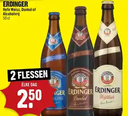 Dirck 3 Erdinger Hefe Weiss, Dunkel of Alcoholvrij aanbieding