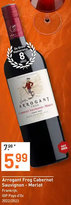 Gall & Gall Arrogant Frog Cabernet Sauvignon - Merlot aanbieding