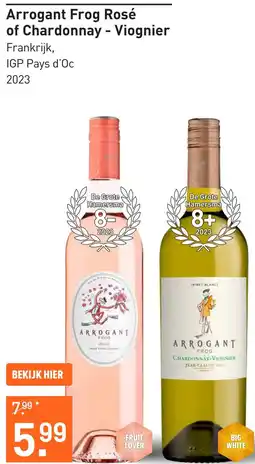 Gall & Gall Arrogant Frog Rosé of Chardonnay - Viognier aanbieding