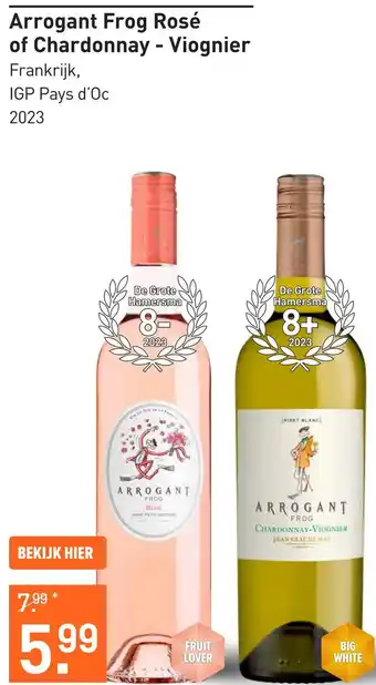 Gall & Gall Arrogant Frog Rosé of Chardonnay - Viognier aanbieding