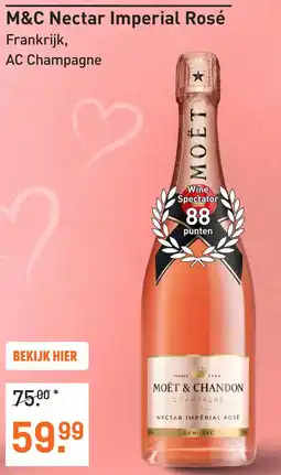 Gall & Gall M&C Nectar Imperial Rosé aanbieding