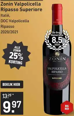 Gall & Gall Zonin Valpolicella Ripasso Superiore aanbieding