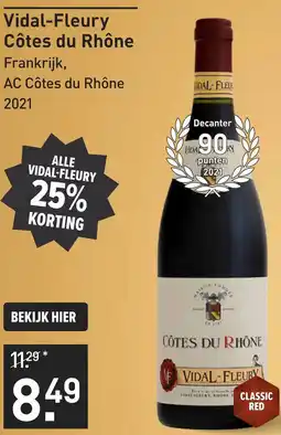 Gall & Gall Vidal-Fleury Côtes du Rhône aanbieding