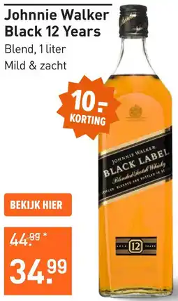 Gall & Gall Johnnie Walker Black 12 Years aanbieding