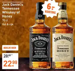 Gall & Gall Jack Daniel's Tennessee Whiskey of Honey aanbieding