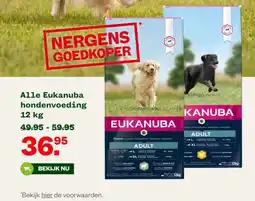 Welkoop Alle Eukanuba hondenvoeding 12 kg aanbieding