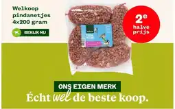 Welkoop Welkoop pindanetjes 4x200 gram aanbieding