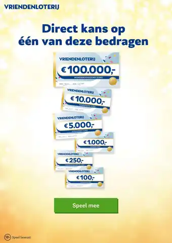 Vriendenloterij Speel mee aanbieding