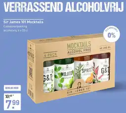 Gall & Gall Sir James 101 Mocktails aanbieding