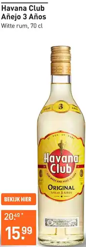 Gall & Gall Havana Club Añejo 3 Años aanbieding